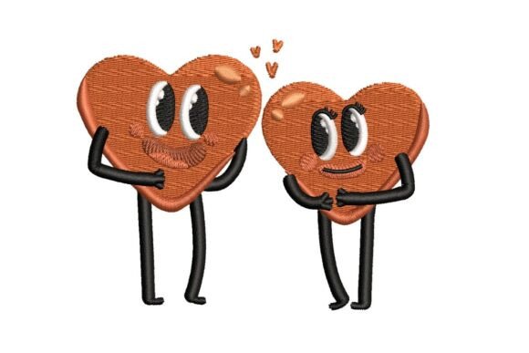 Cute Hearts Couple Embroidery Review