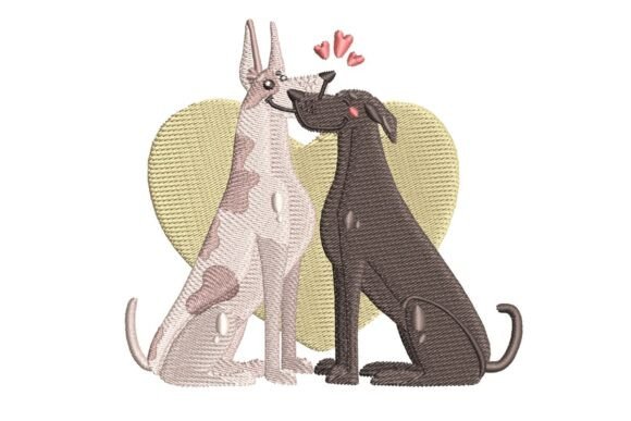 Great Danes in Love Embroidery: A Designer's Review