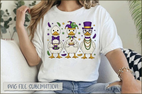 Mardi Gras Ducks Yarn Embroidery PNG Review
